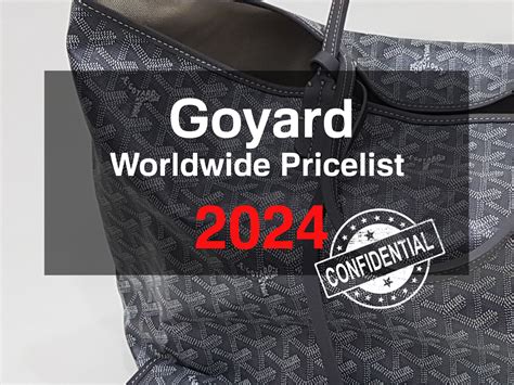 goyard bag aus|goyard price list.